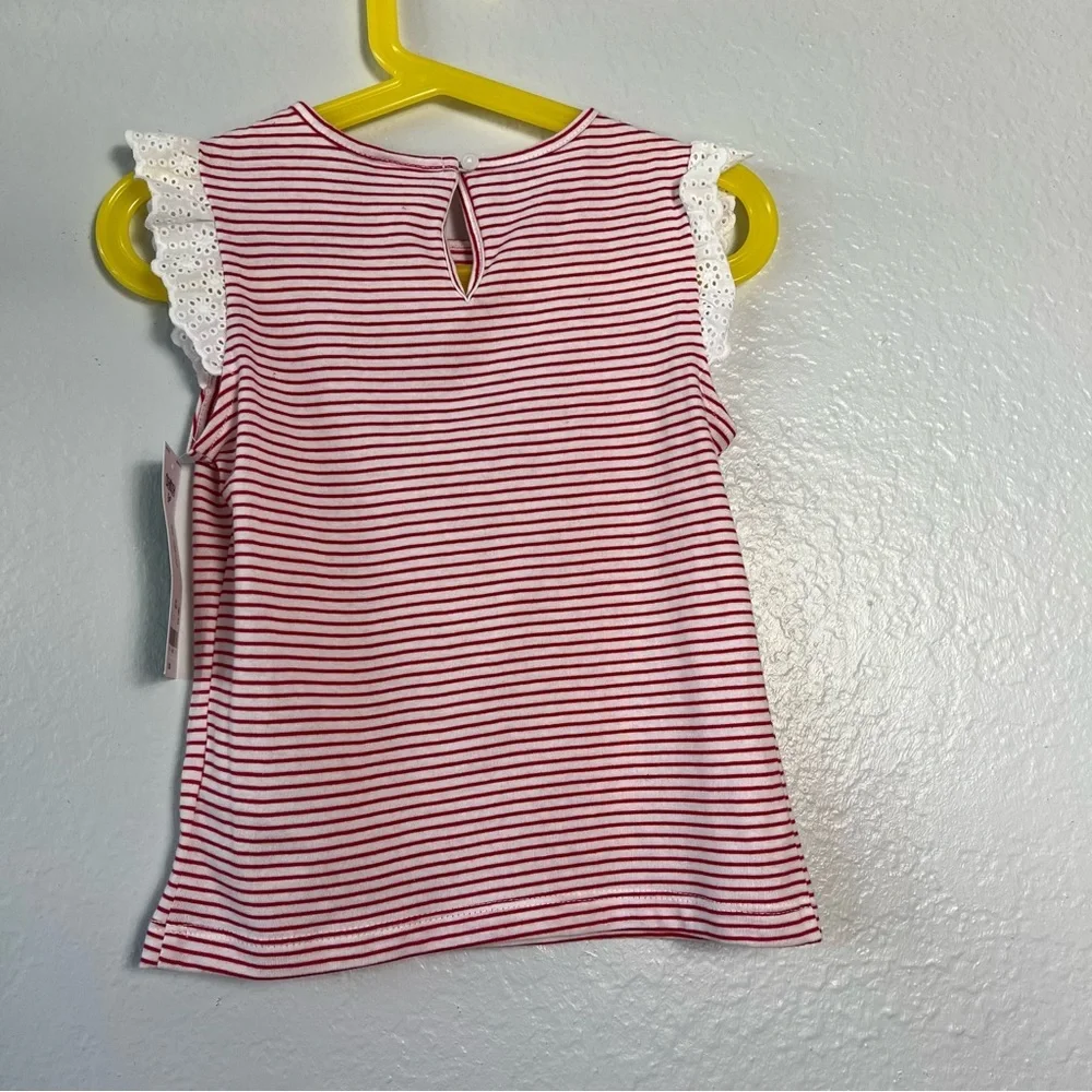 NWT Oshkosh B'gosh Baby‎ Girls' Sleeveless Striped Ruffle Tank Top